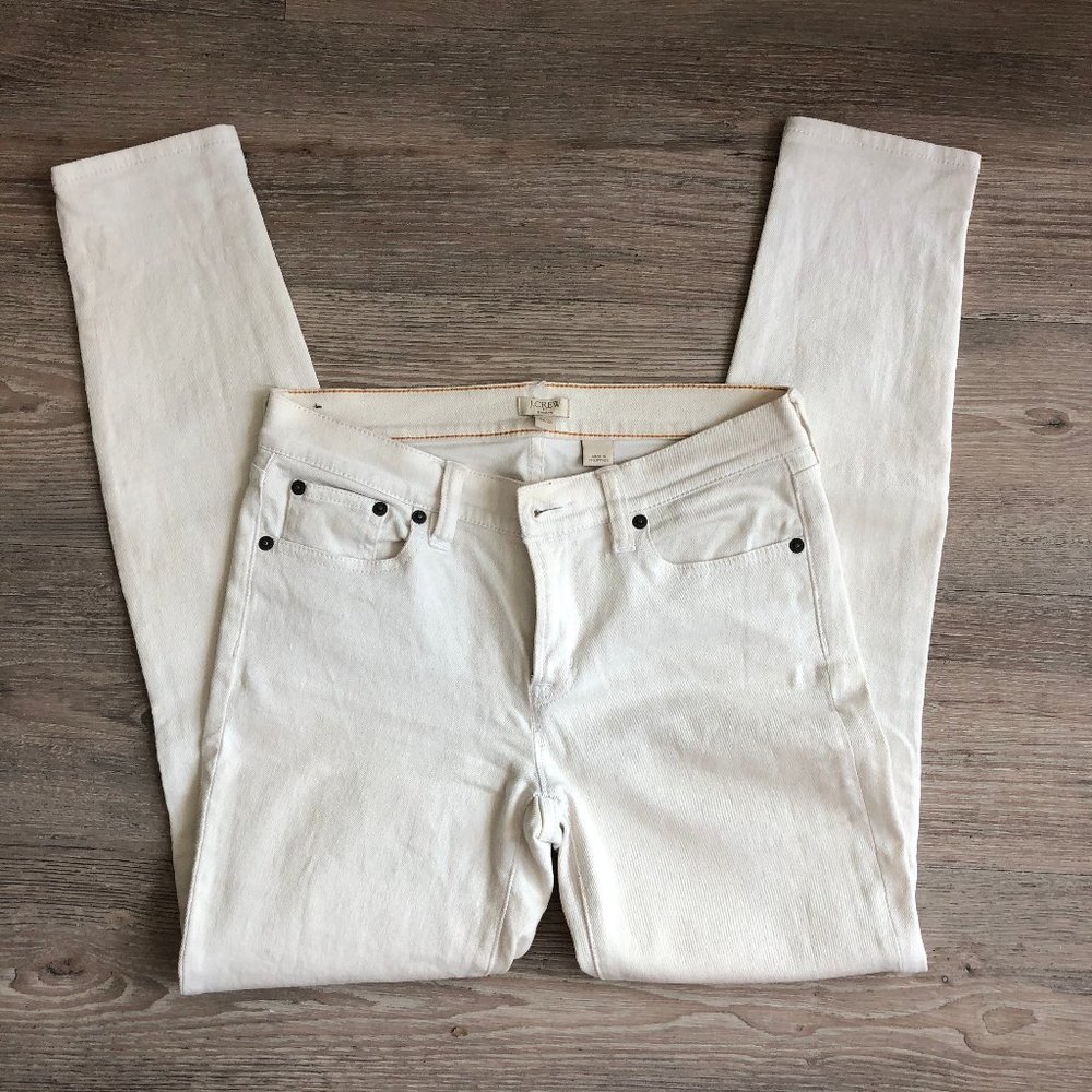 J.Crew Straight White Jeans Size 26